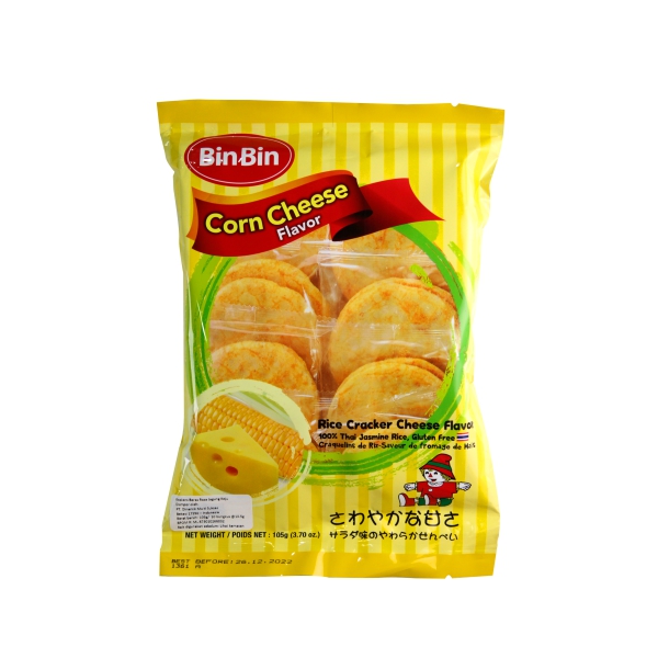 Bin Bin Rice Crackers Cheese Flavor 105g