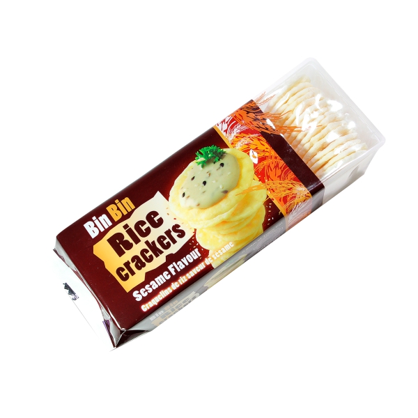 Bin Bin Thin Rice Crackers Sesame Flavour 100g
