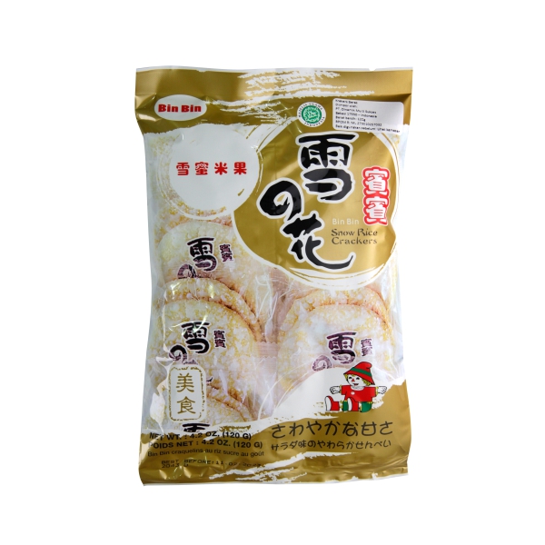 Bin Bin Snow Rice Crackers 120g